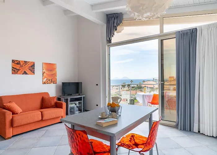 Terraces D'orlando - Family With Sea View And Pool 아파트 카포오를란도