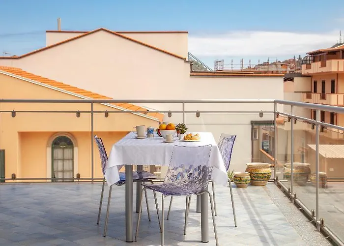 아파트 Terraces D'orlando - Family With Sea View And Pool 카포오를란도