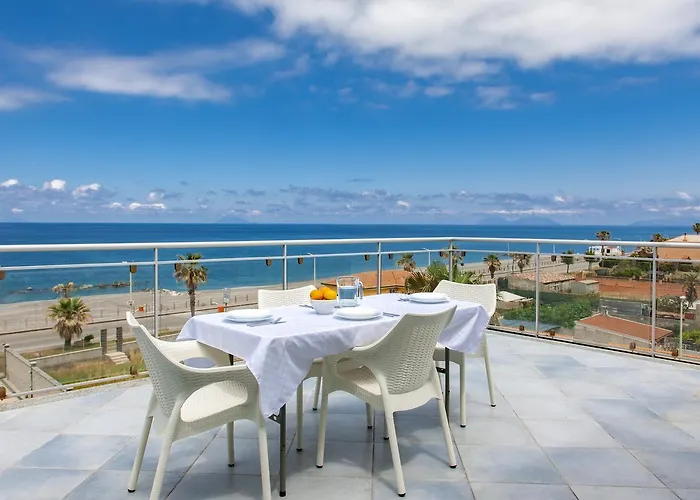 아파트 Terraces D'orlando - Family With Sea View And Pool 카포오를란도